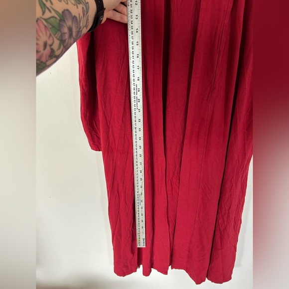 SMASH + TESS ARDEN BELTED DRESS | BURGANDY Size Small - Picture 4 of 9